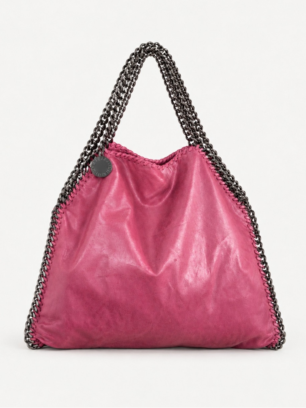 Stella McCartney Falabella Pink Vegan Leather Chain Hobo Bag